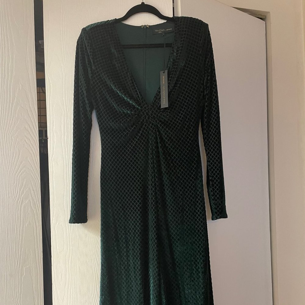 MEDIUM House of Harlow 1960 x REVOLVE Odetta Midi Dress Hunter Green